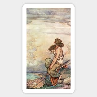 Capetown by William Heath Robinson Sticker